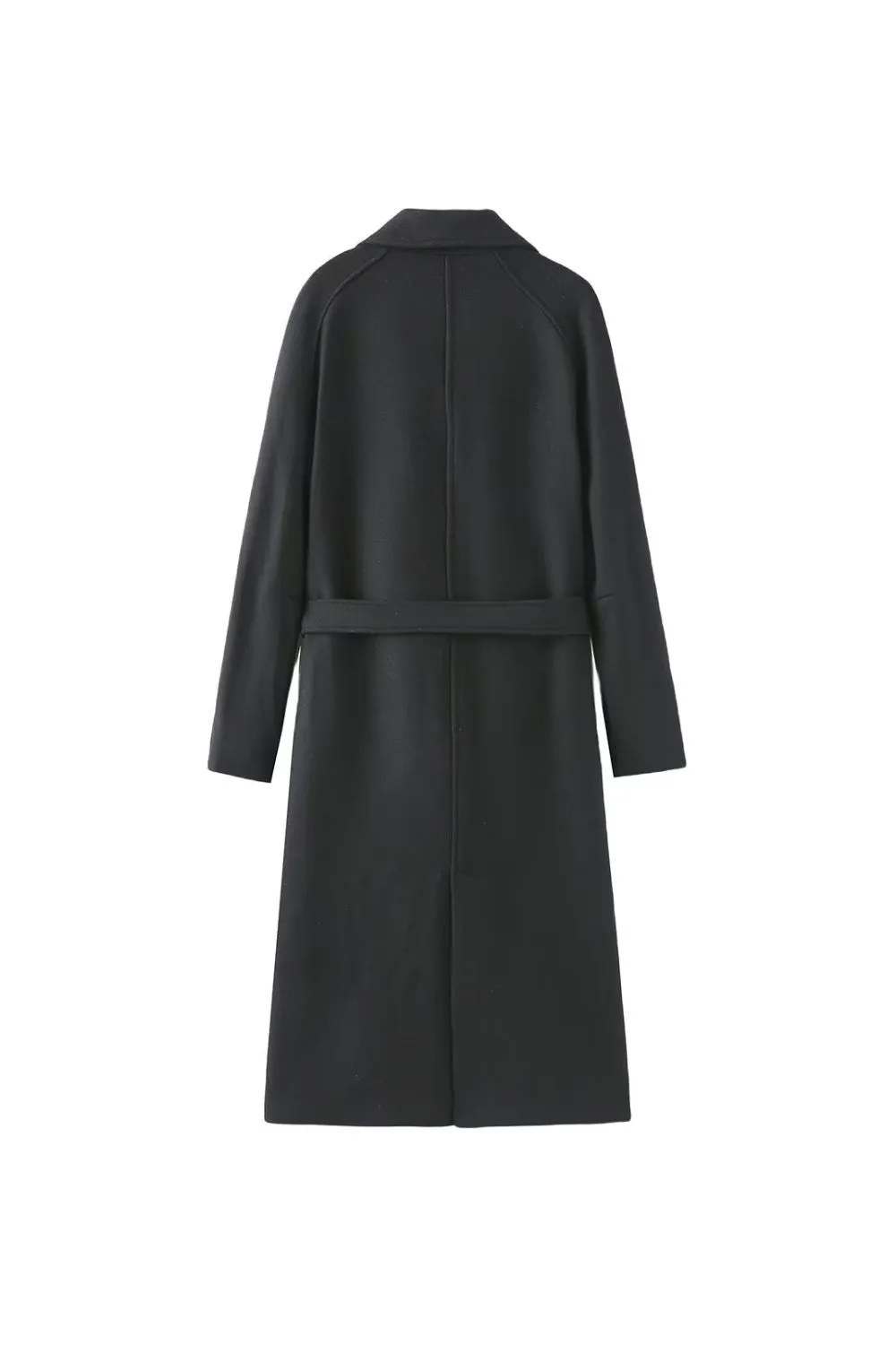 'Jade' Belted Woolen Trench Coat