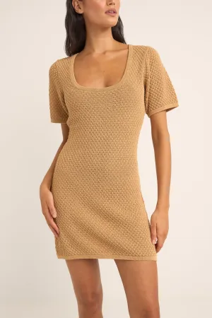 Joni Knit Mini Dress Sand