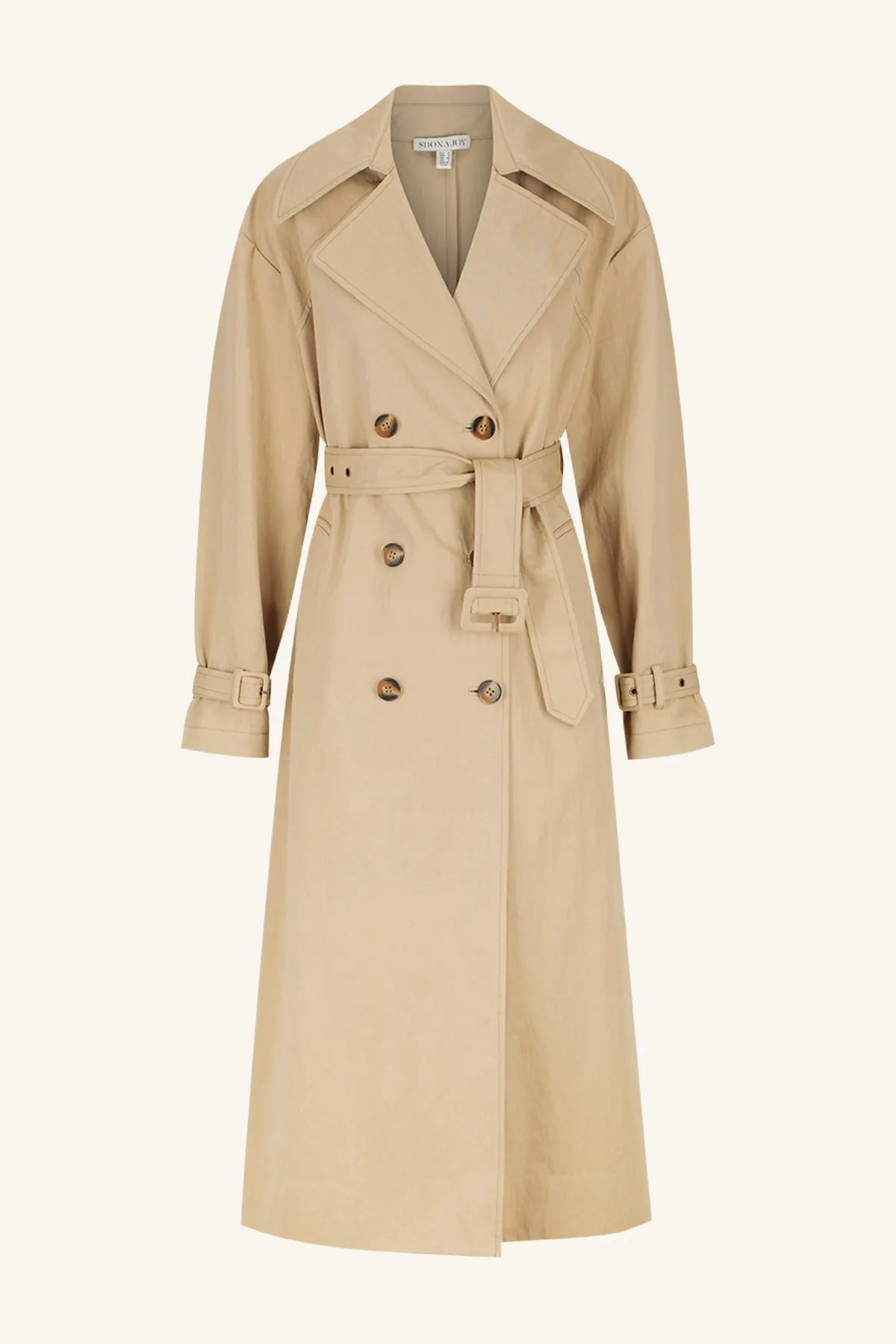 KAI TRENCH COAT - KHAKI BEIGE