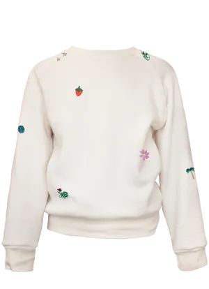 Kid's Mini Embroideries Sprinkled Classic Crew Pullover