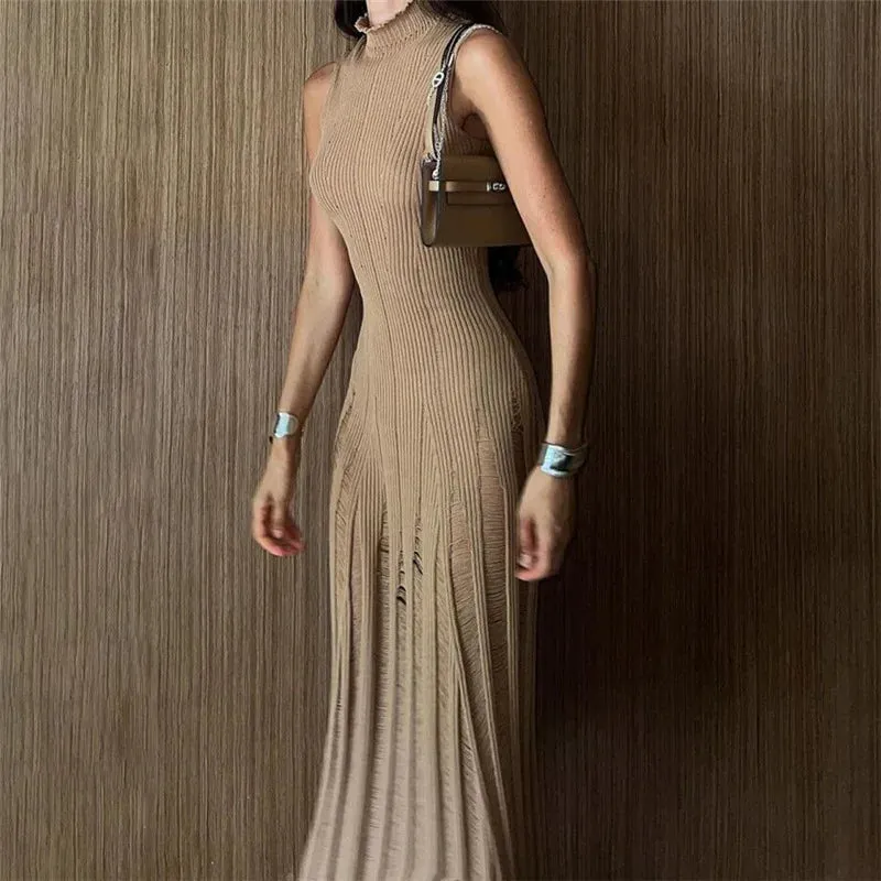 Knit Slim Maxi Dress - 3 Colors