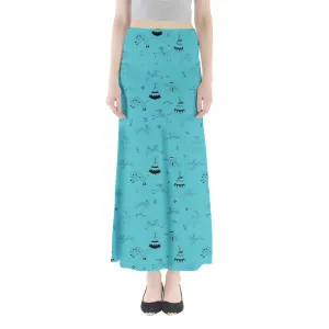 Ledger Dabbles Turquoise Full Length Maxi Skirt