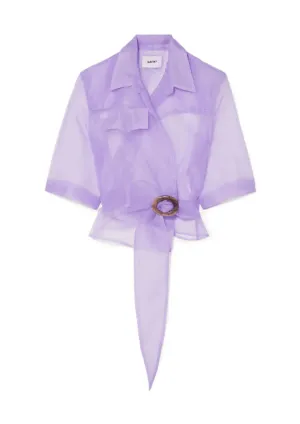 LILAC TUSCAN ORGANZA TRENCH COAT