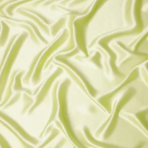 Lime green plain premium pure silk satin fabric-D12439