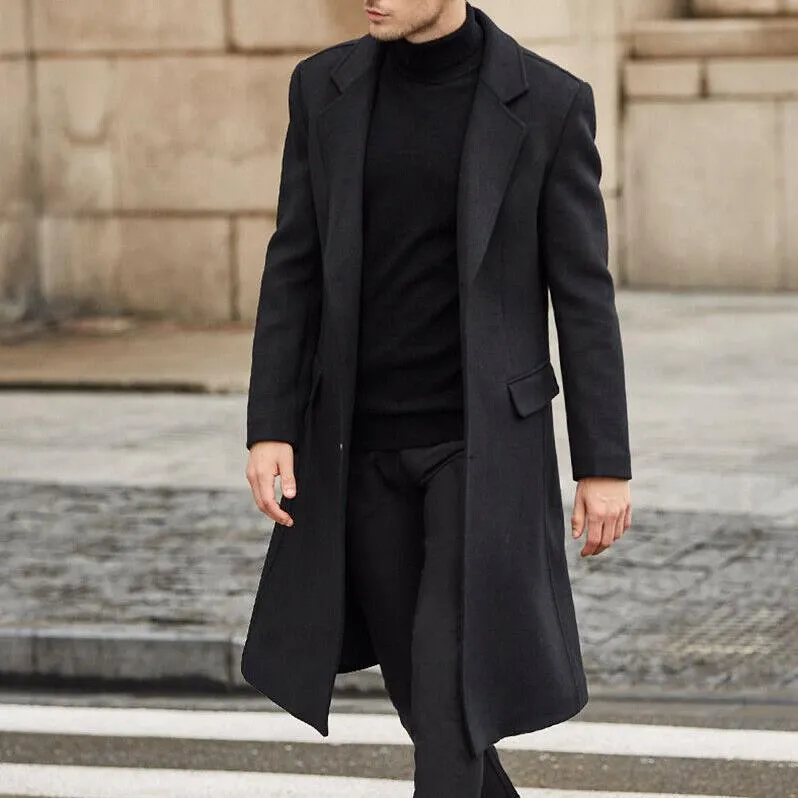 LMS Woolen Long Trench Coat