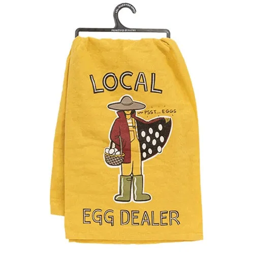 Local Egg Dealer Dish Towel 29" Sq.