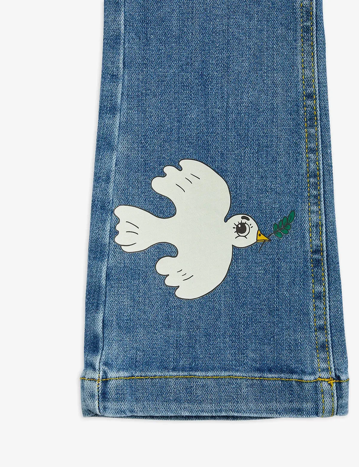 M. Rodini x Wrangler Peace Dove Denim Flared Jeans