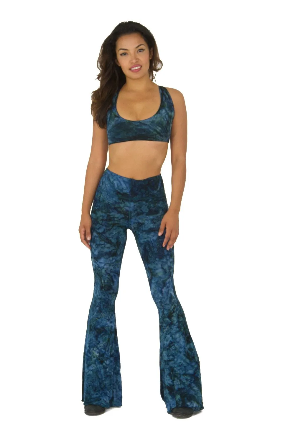 Mango Pant Tie Dye Teal Marble