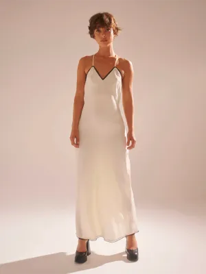 Margaux Bamboo Slip Dress: Buttercream FINAL SALE