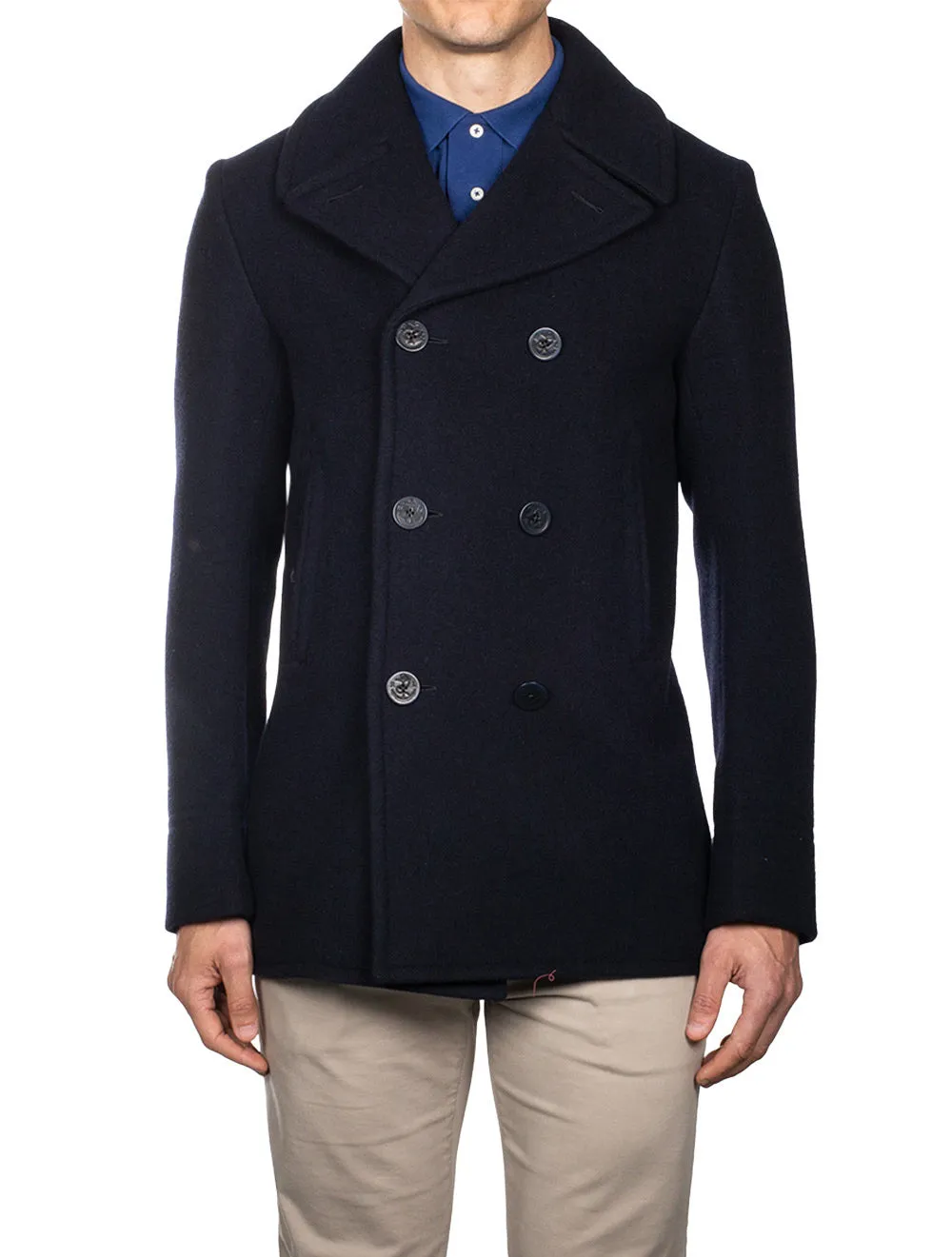 Melton Peacoat Cruise Navy