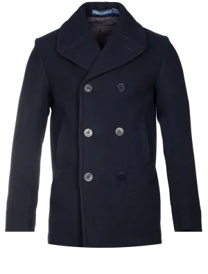 Melton Peacoat Cruise Navy