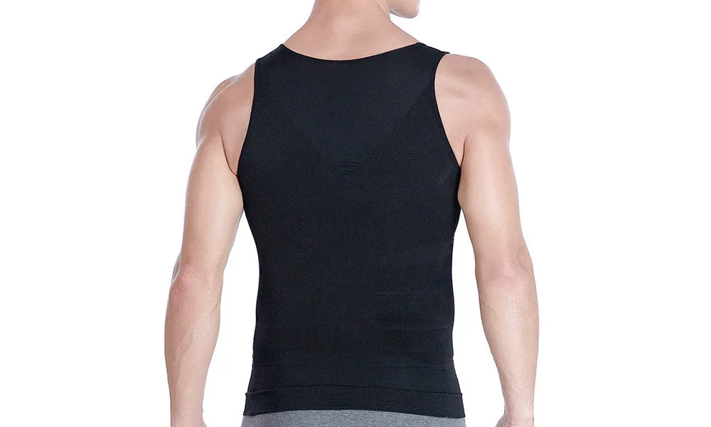 Men's Slimming Vest Body Tank Shaper Compression Shirt Sleeveless