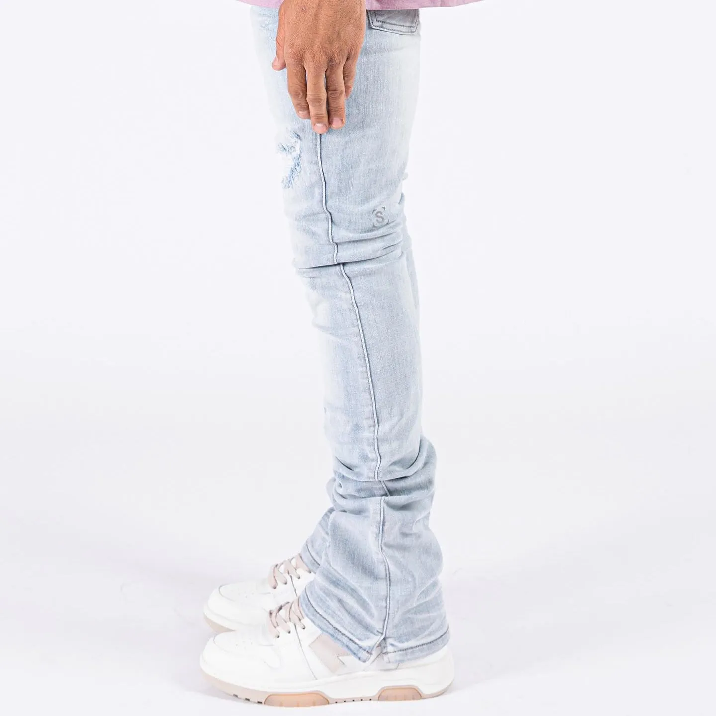 Micro-flared casual street denim