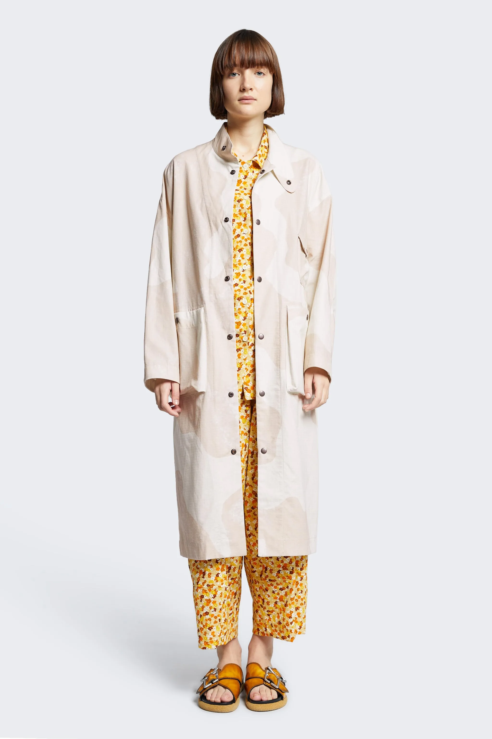 Milo Unisex Coat Haze Cam Print