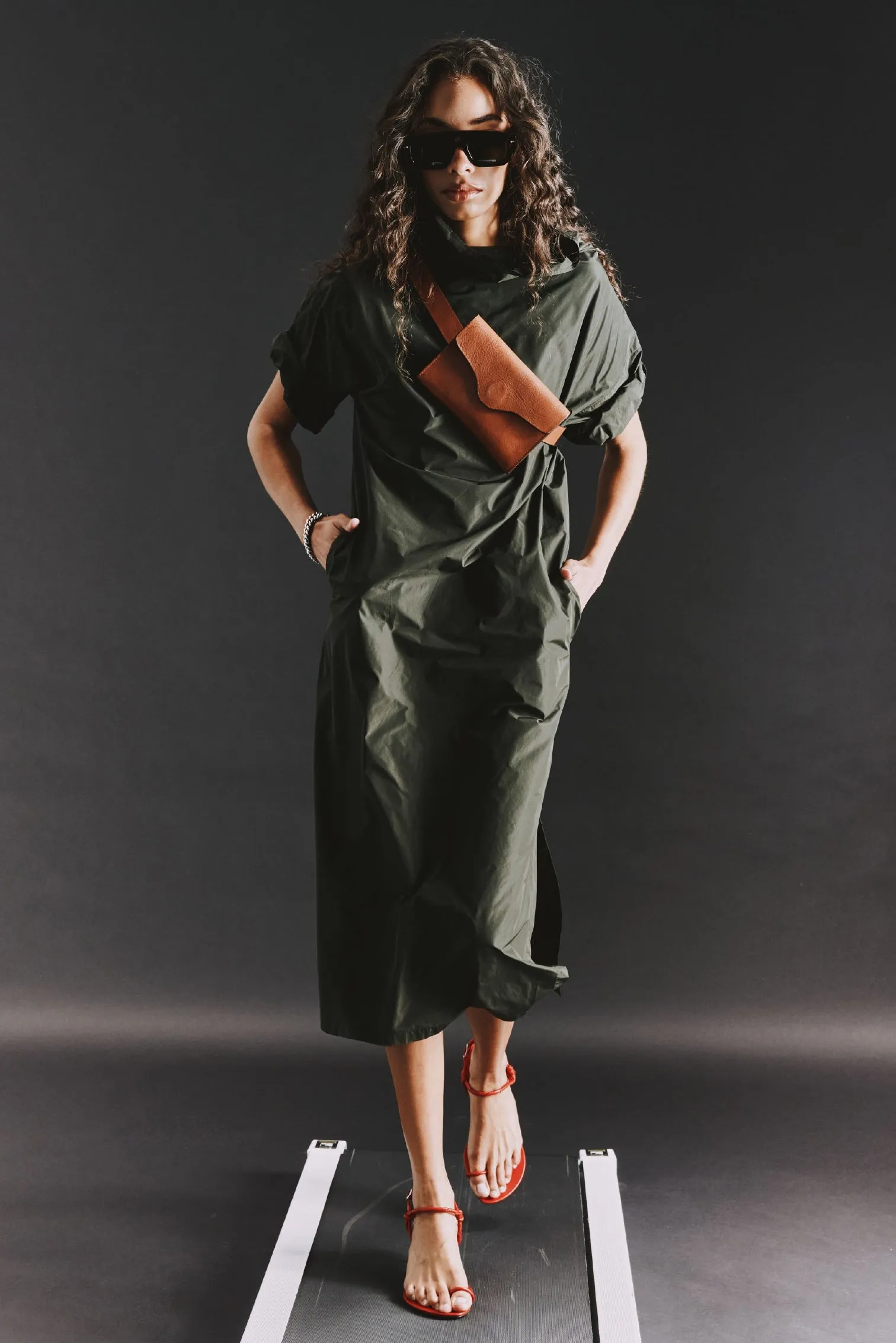 Morena Dress, Military Green