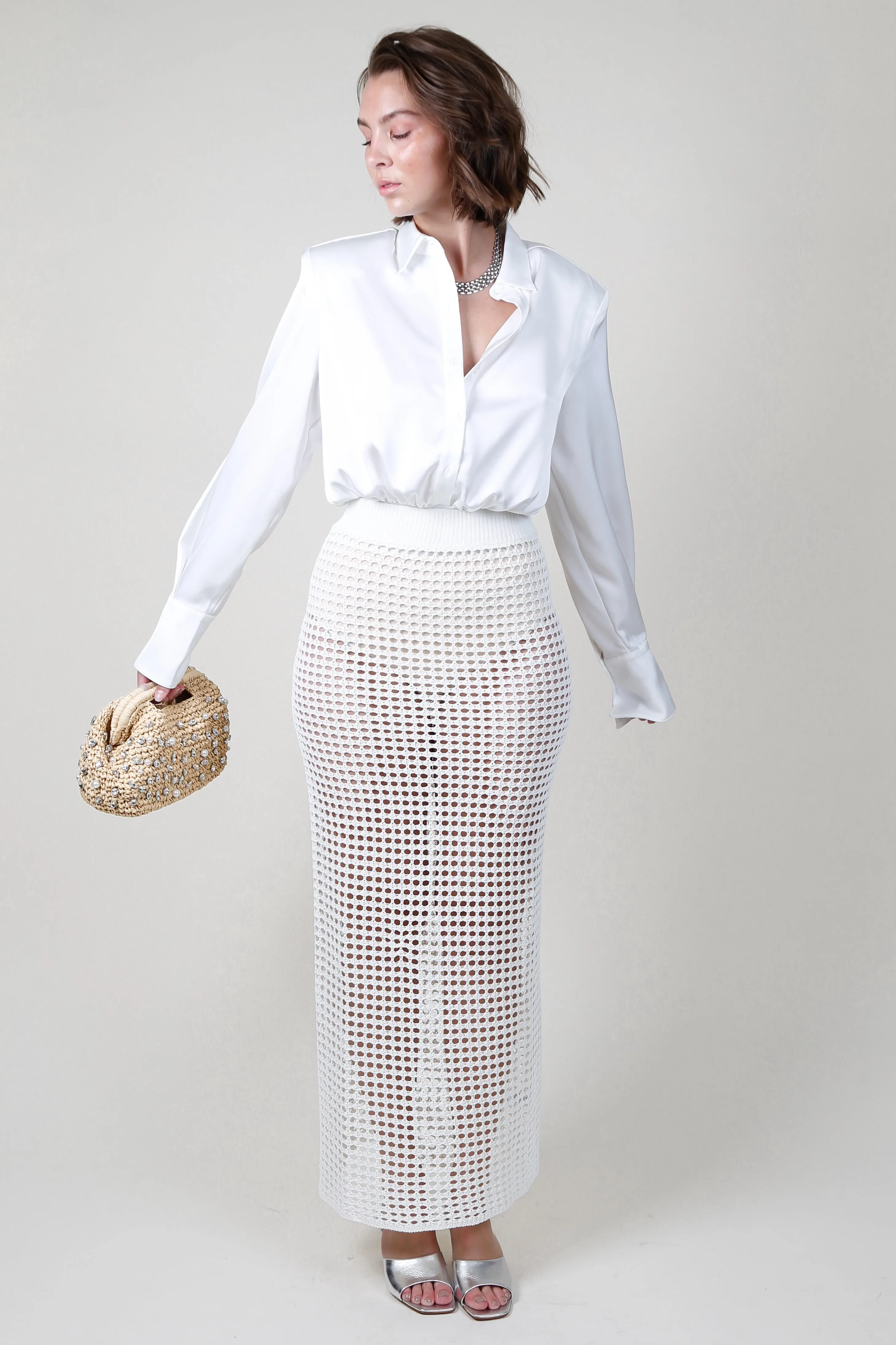 NONCHALANT | Brianna Maxi Skirt - Ivory