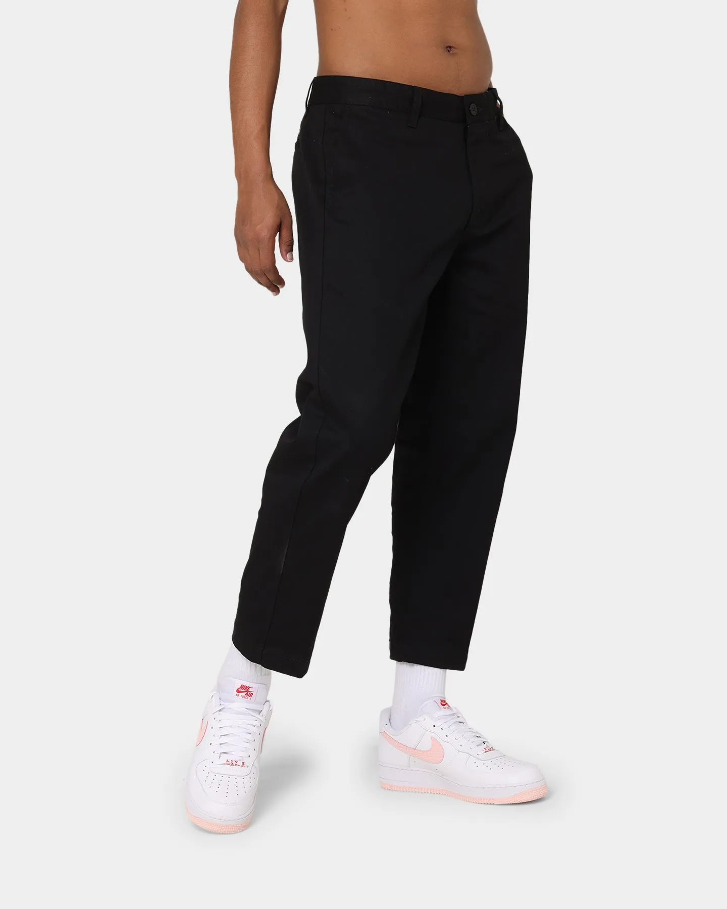 Obey Straggler Flooded Pants Black