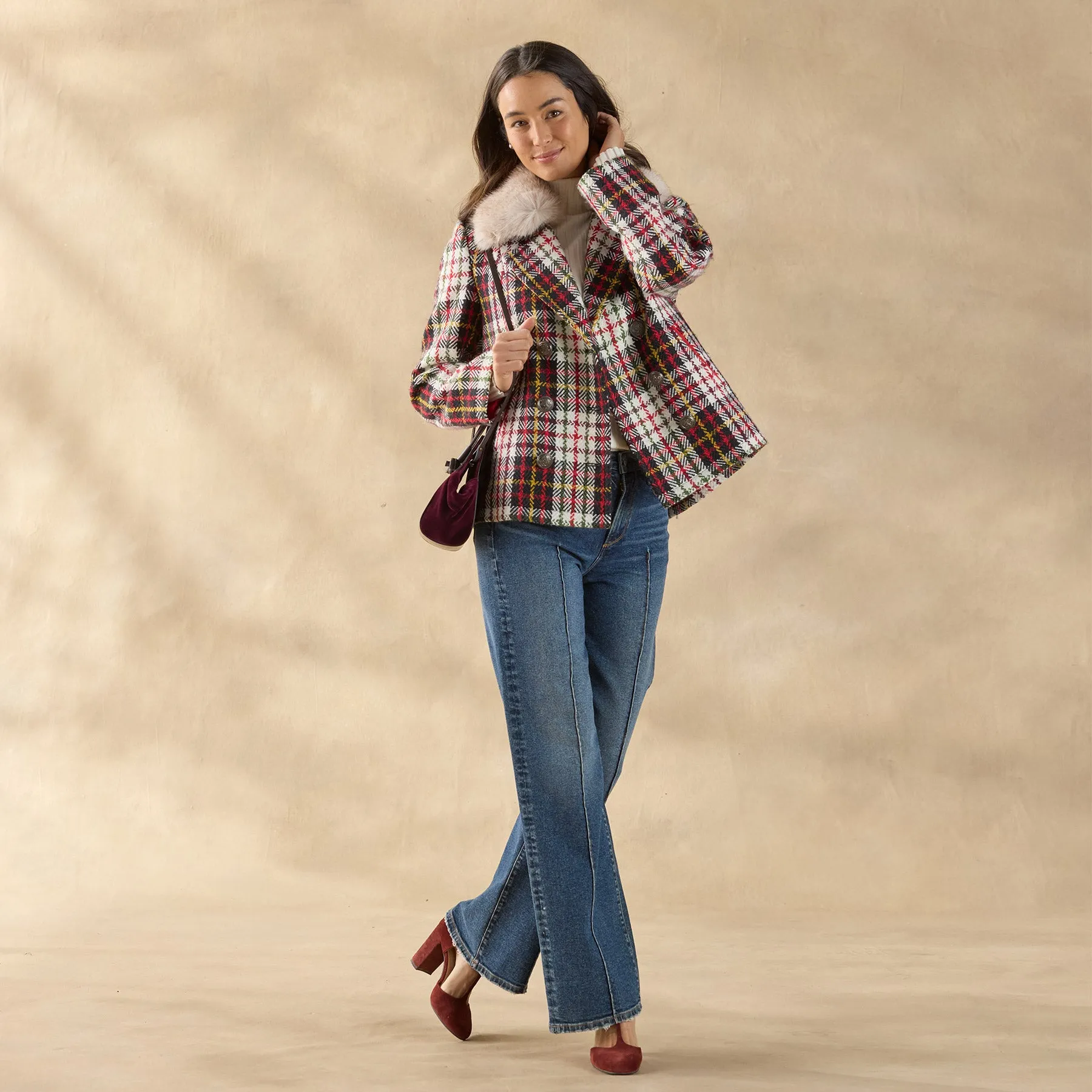 Plaid Alpenhorn Coat