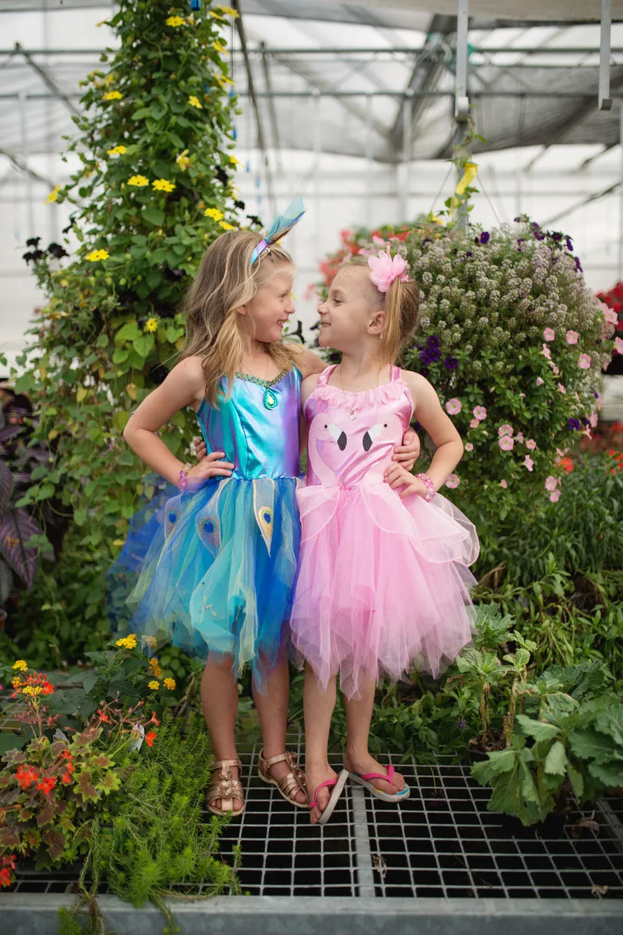 Pretty Peacock Dress & Headband