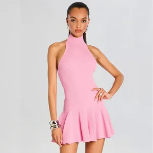 Quinn Knit Dress Metallic Rose