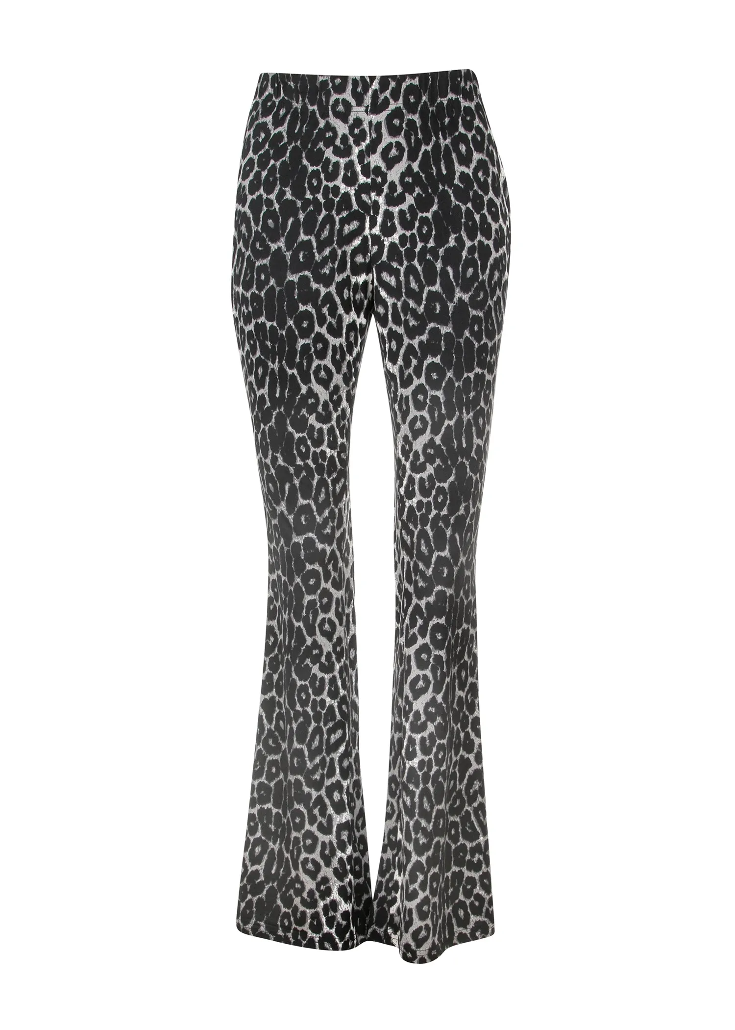 Rebel Soul Leopard Print Flared Bell Bottom Pants