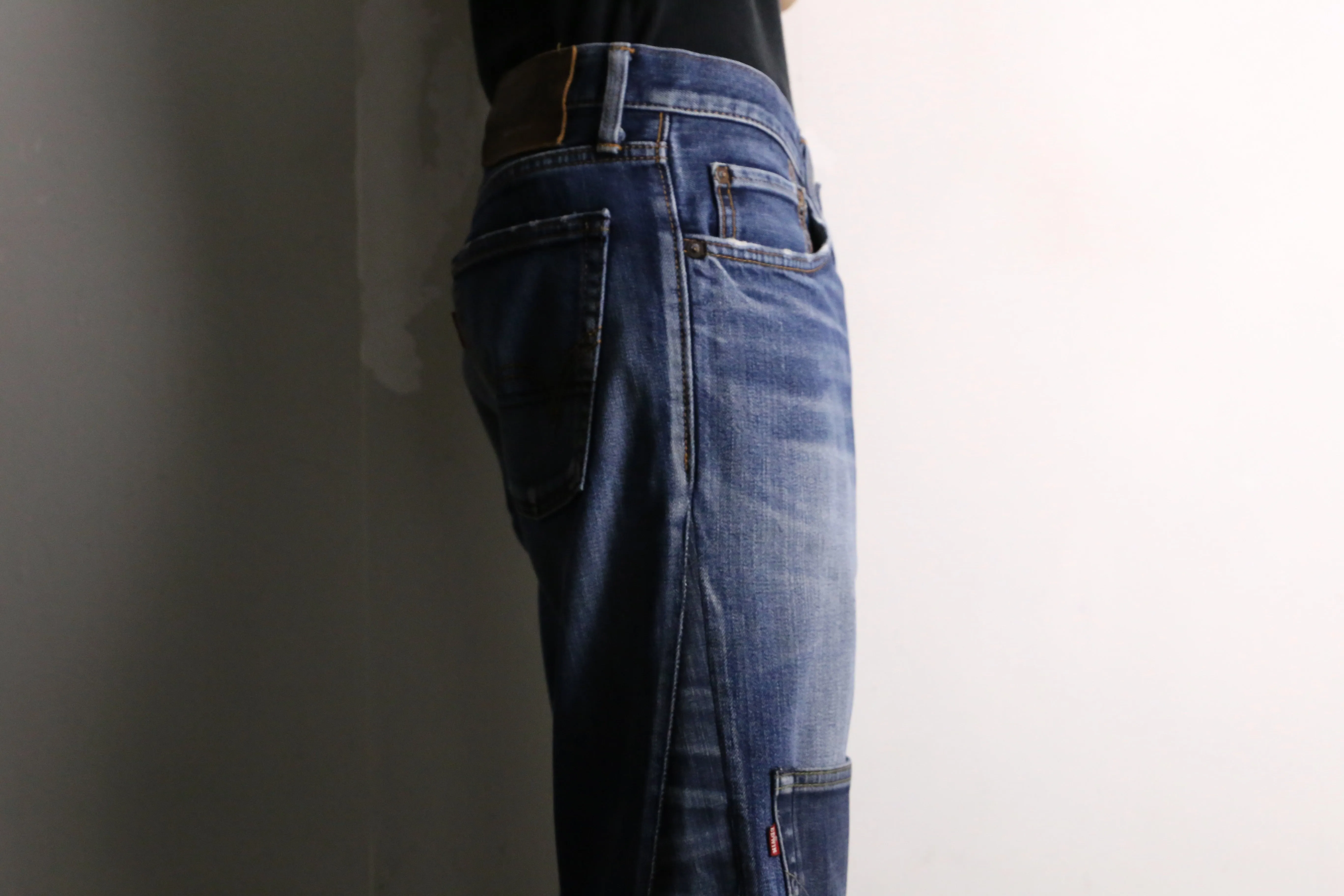 remake "再構築" pocket design buggy flare denim