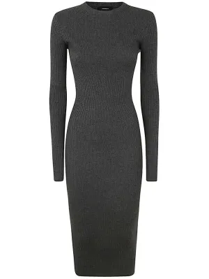 Ribbed Long Sleeve Dress