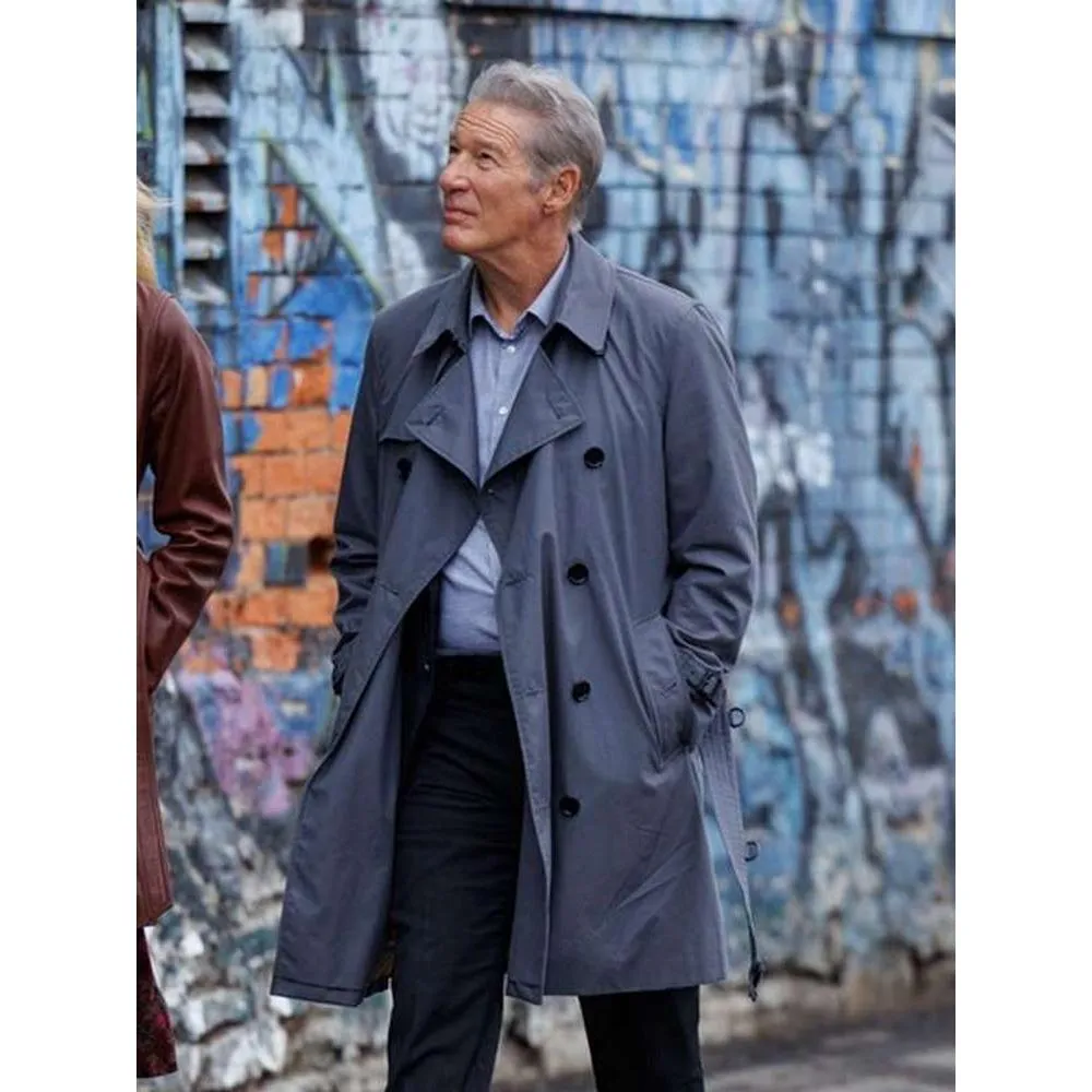 Richard Gere Longing Grey Trench Coat