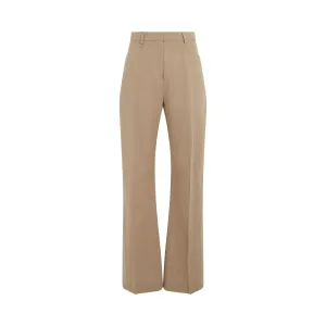 Sauge High Waisted Flare Pants in Beige