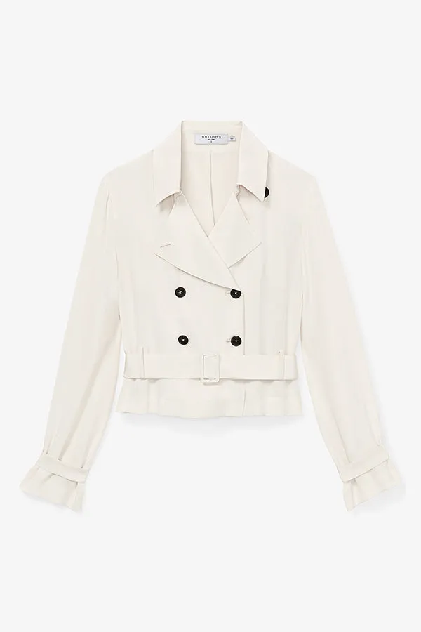 Scotte Jacket - Silk :: Pearl