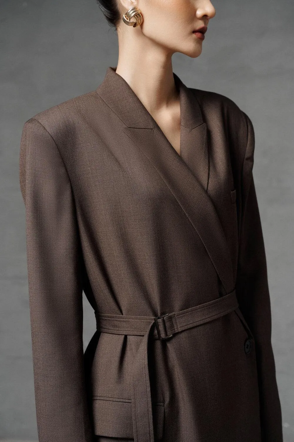 Sika Peak Lapel Trench Coat