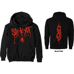 Slipknot Unisex Pullover Hoodie: Splatter (Back Print)