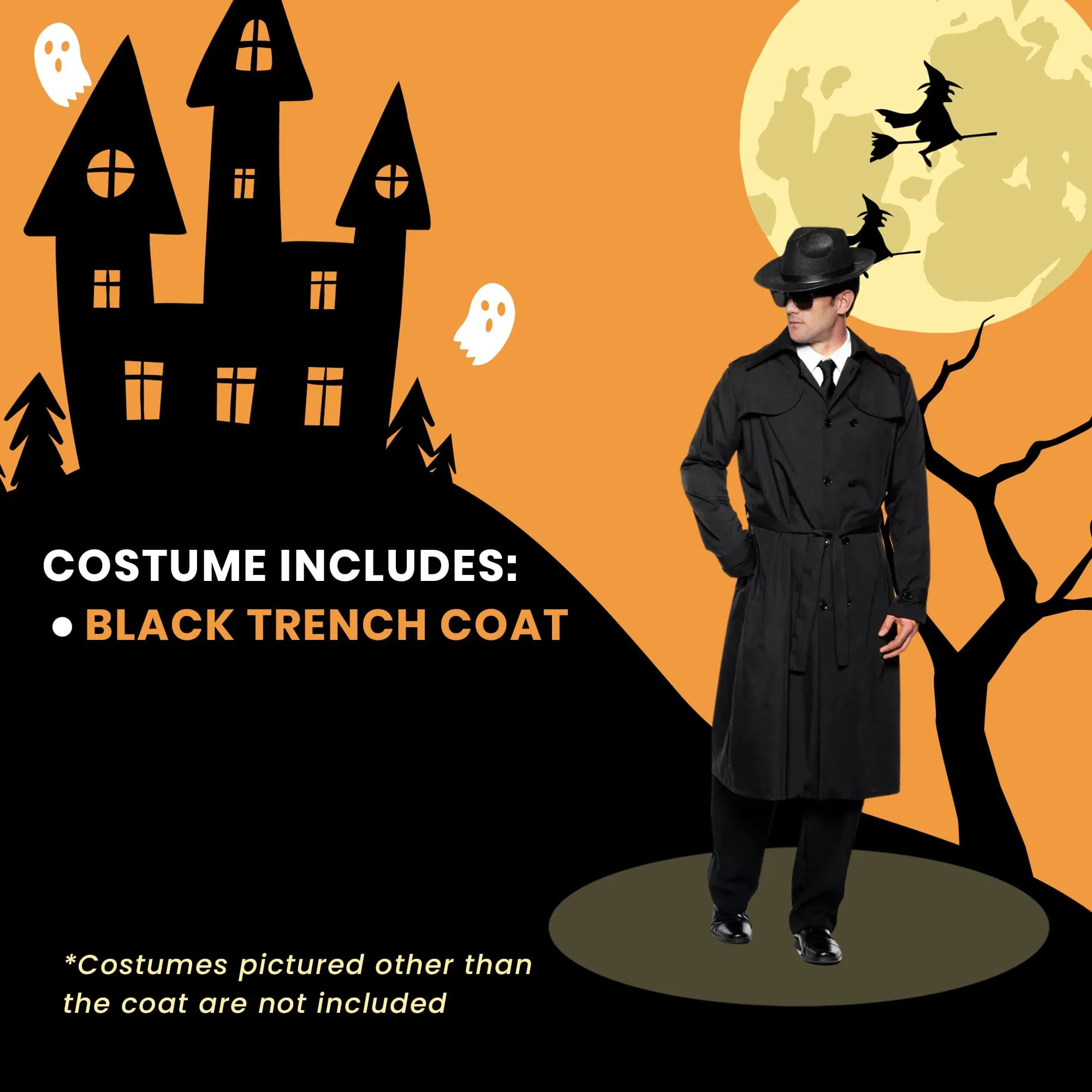 Spy Trench Coat Adult Costume