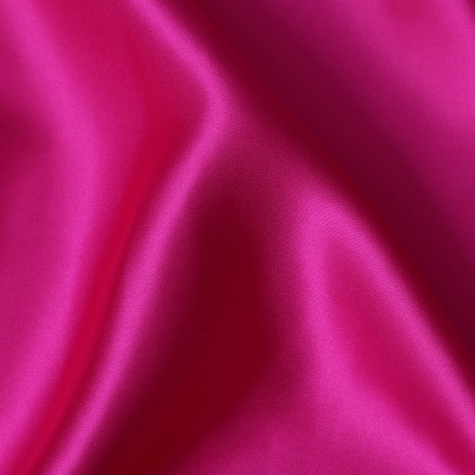 Striking Fuchsia Pure Silk Satin Fabric, 110 cm Width-20049