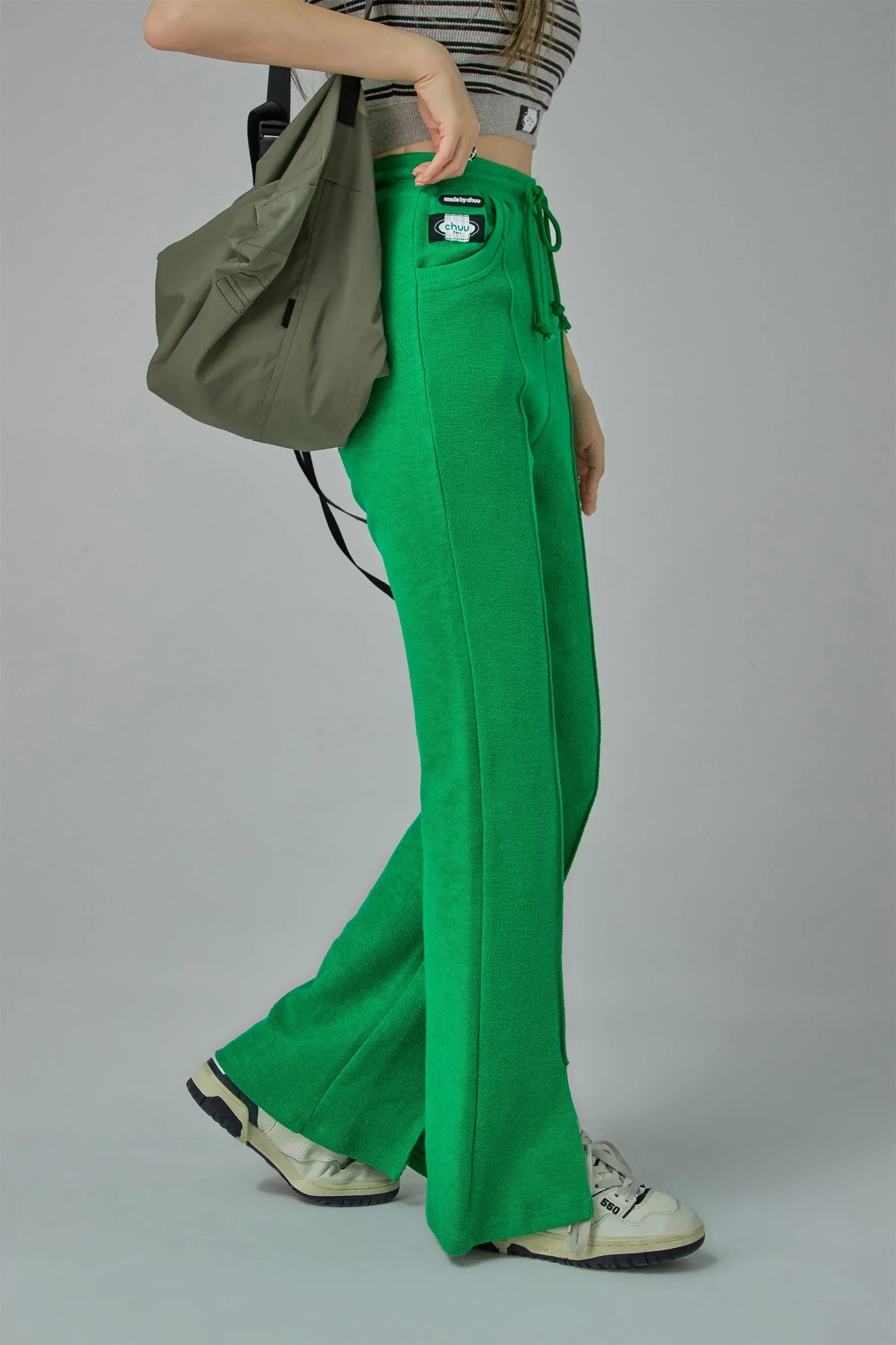 Strolling High Waist Flared Casual Pants