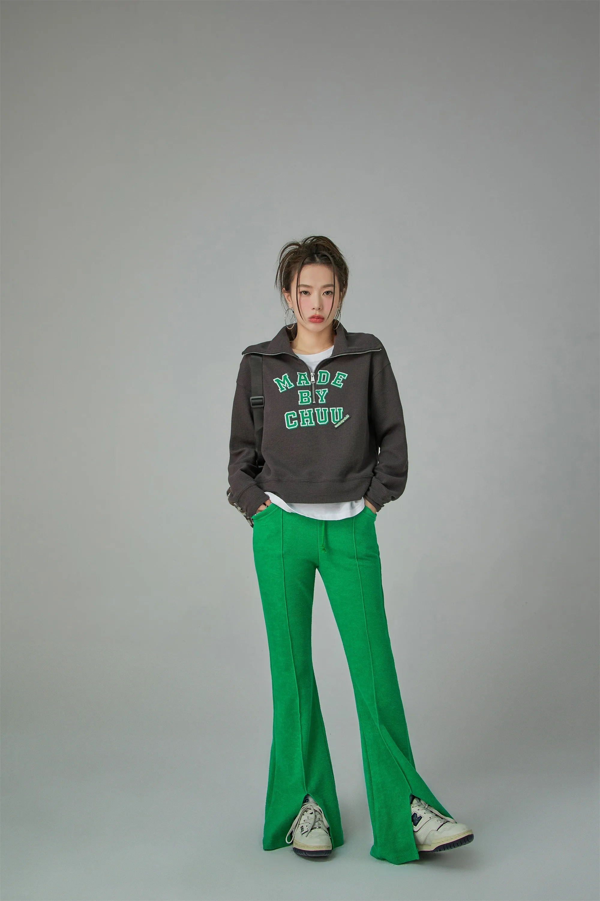 Strolling High Waist Flared Casual Pants