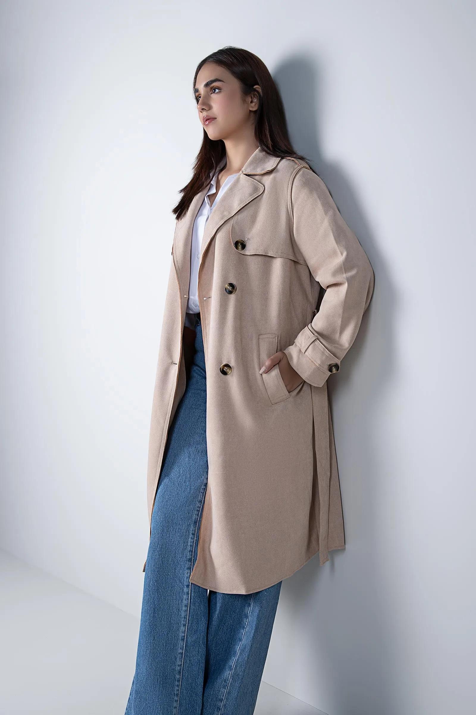 Suede Trench Coat | WEST-W24-28B