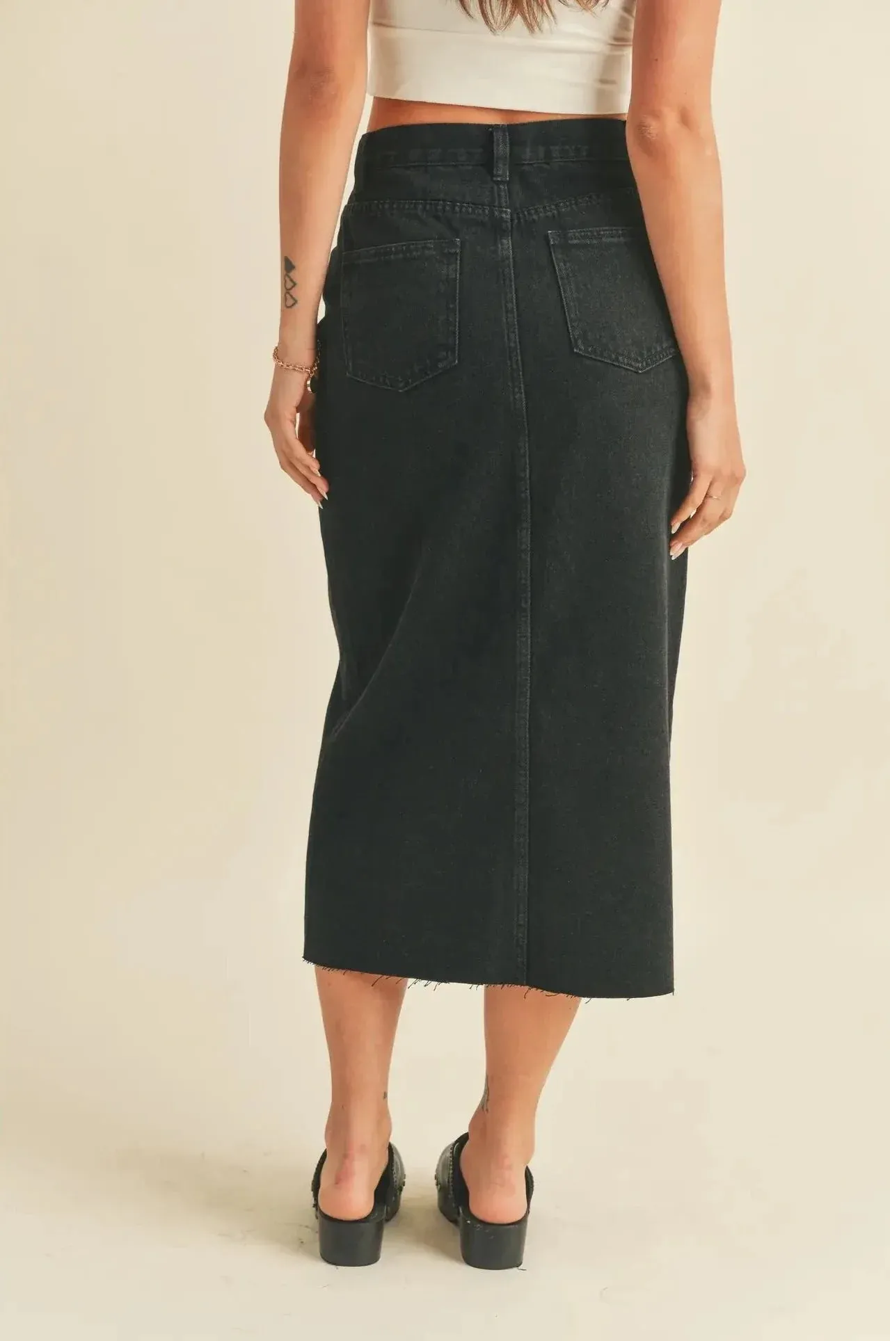 The Nira Denim Skirt