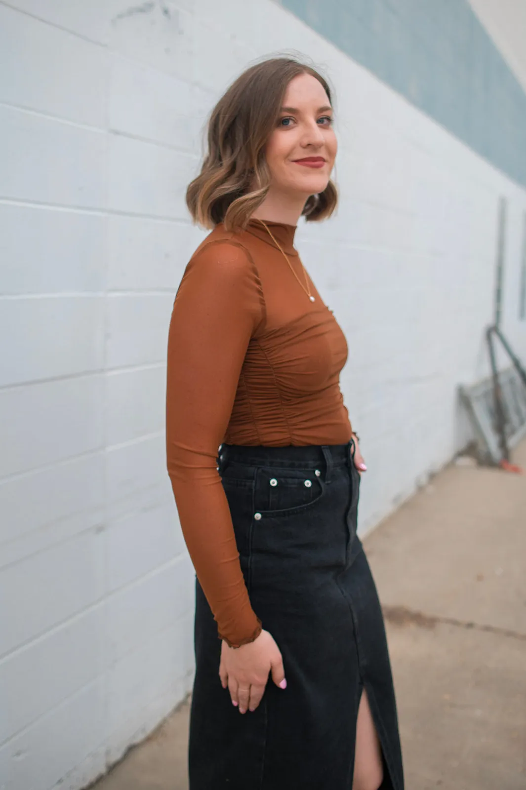 The Nira Denim Skirt