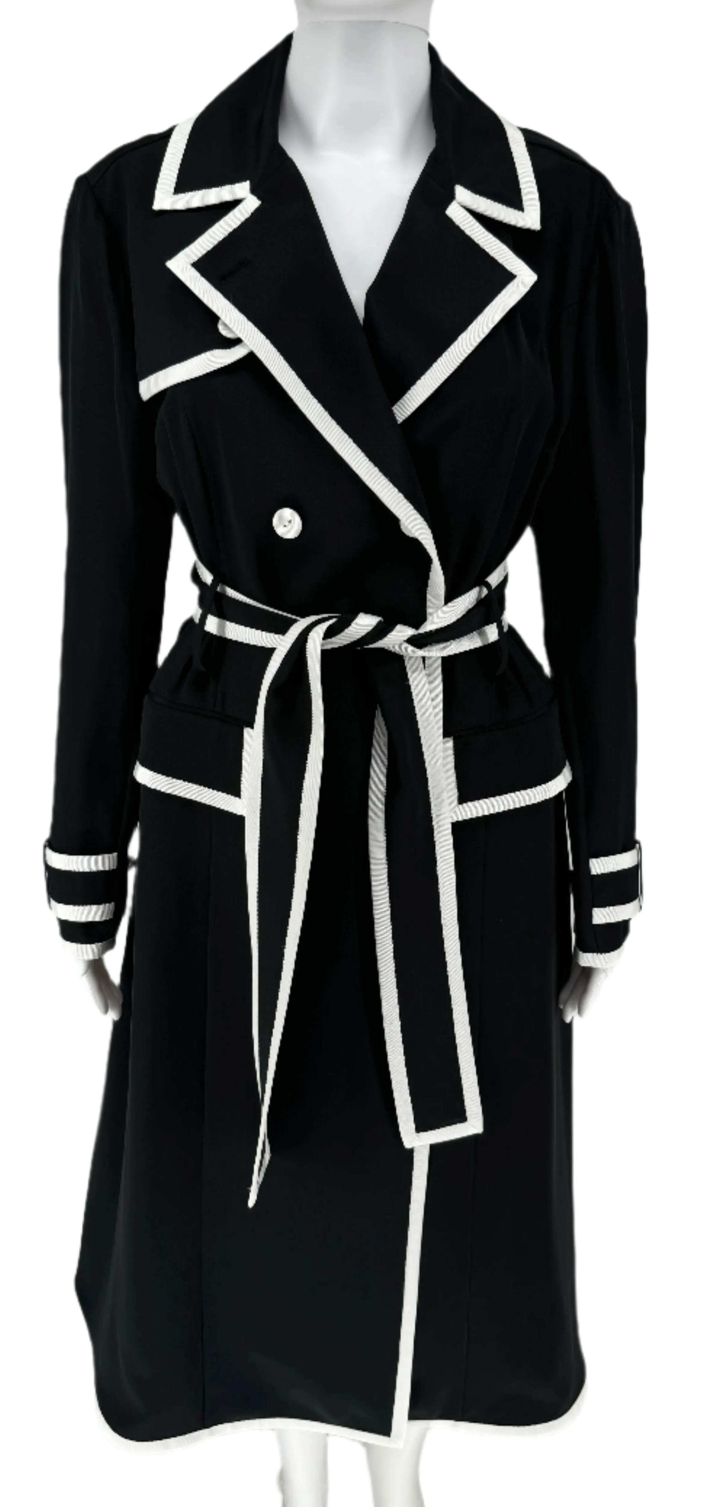 Thom Browne grosgrain-tip trenchcoat dress