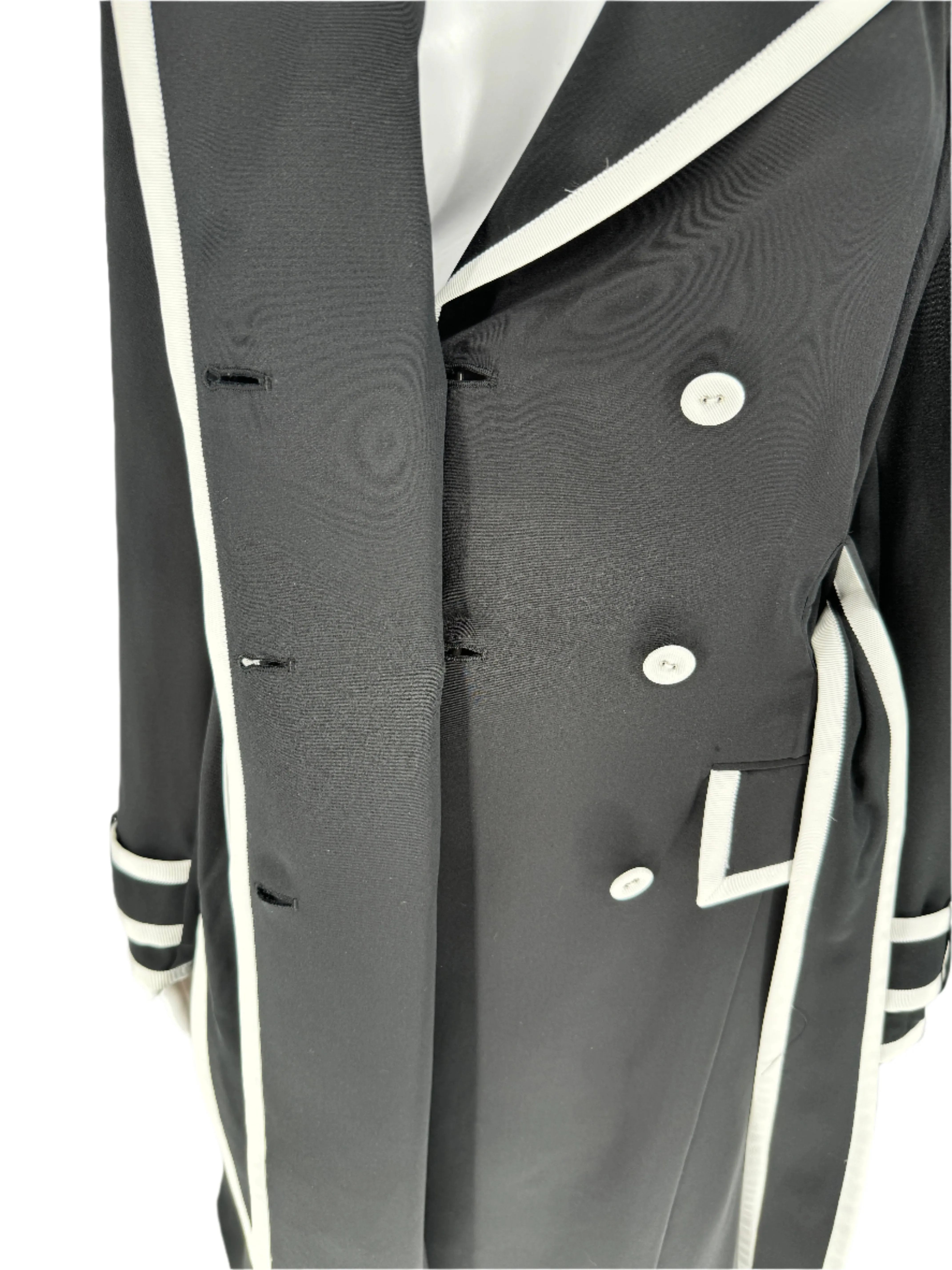 Thom Browne grosgrain-tip trenchcoat dress