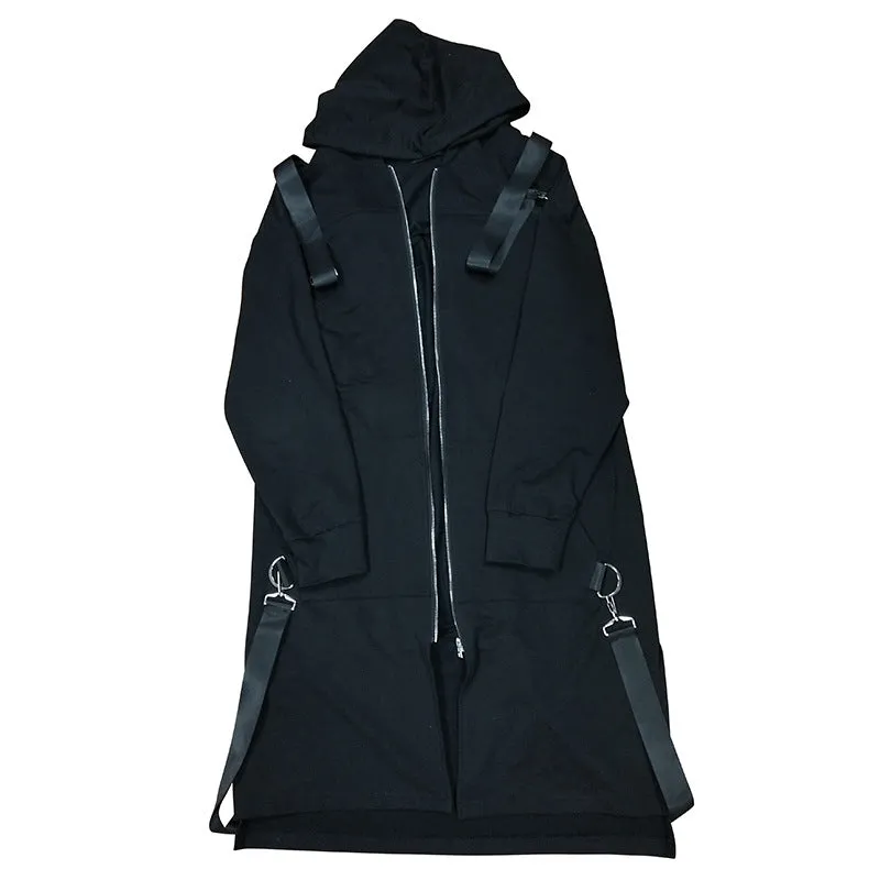 Tie-up Hooded Trench Coat