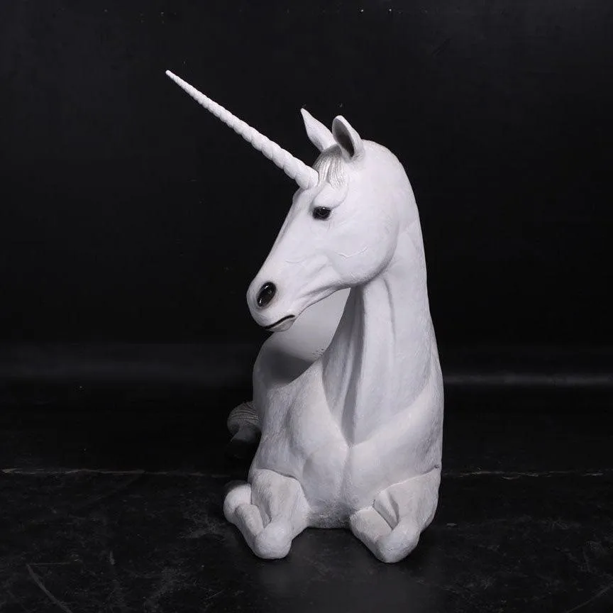 Unicorn Bench Life Size Statue