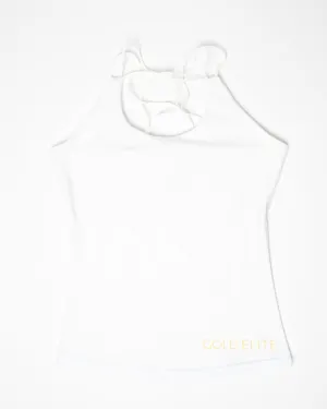 Victoria Compression Tank Top | White