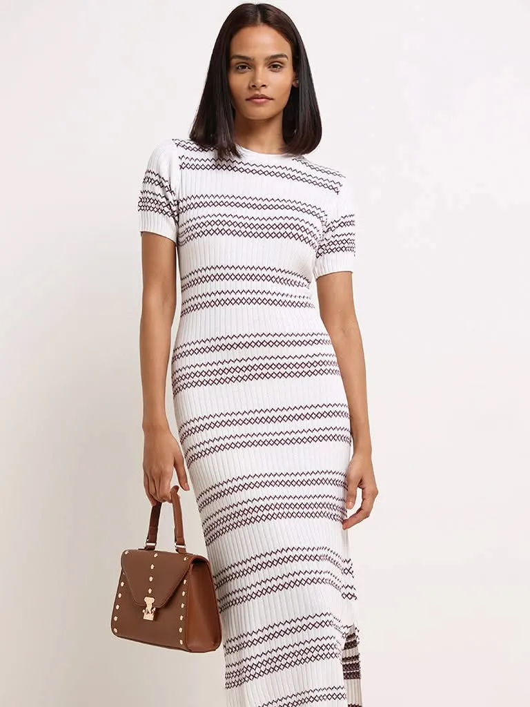 Wardrobe White Knitted Dress