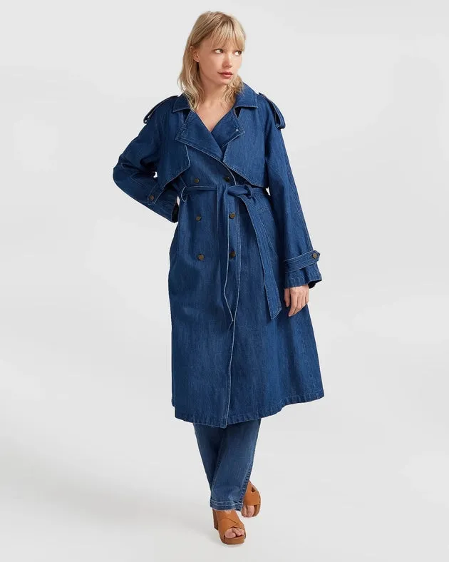 Wild Skies Denim Trench