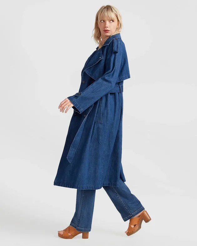 Wild Skies Denim Trench