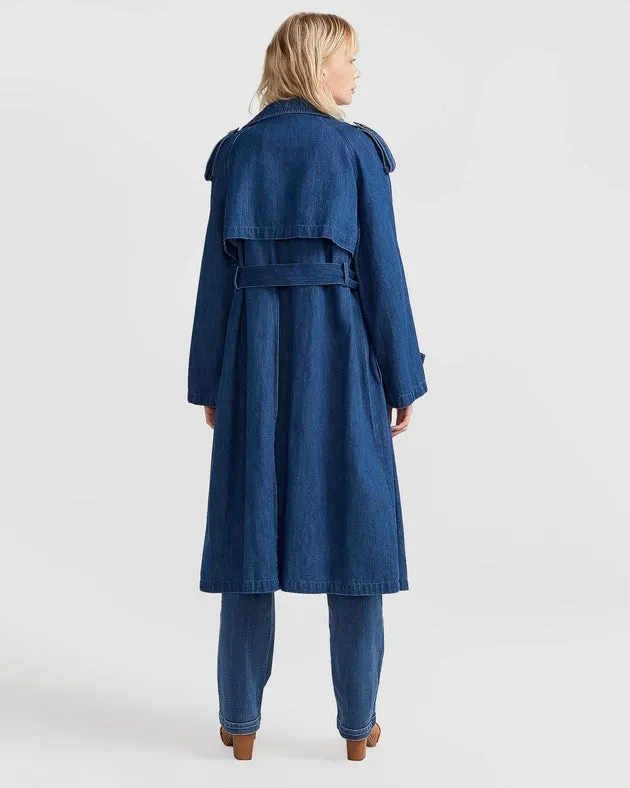 Wild Skies Denim Trench