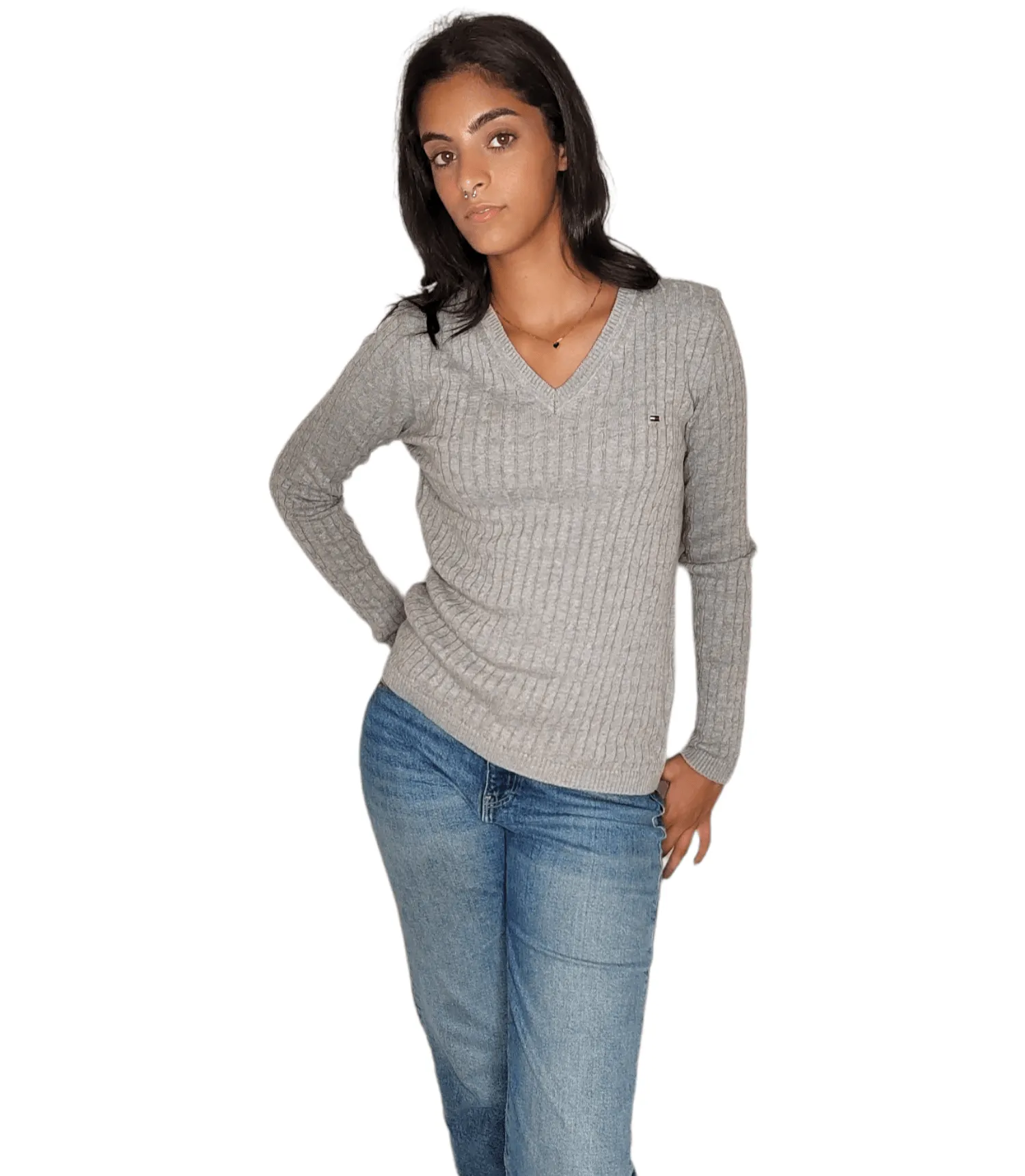 Women Light Pullover - Dark Grey