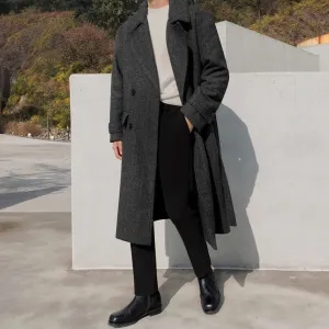 xiangtuibao - HERRINGBONE TRENCH COAT